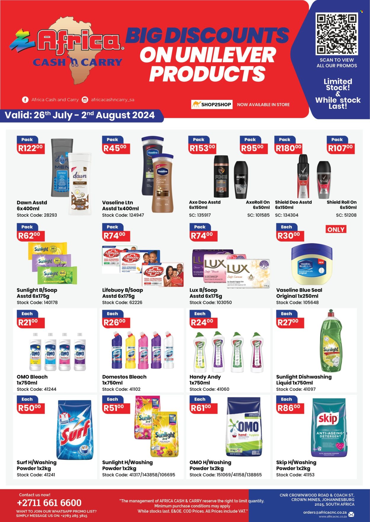 Africa Cash & Carry specials - 26/07/2024 - 02/08/2024. Page 1