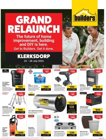 Builders catalogue  - 25/07/2024 - 28/07/2024.