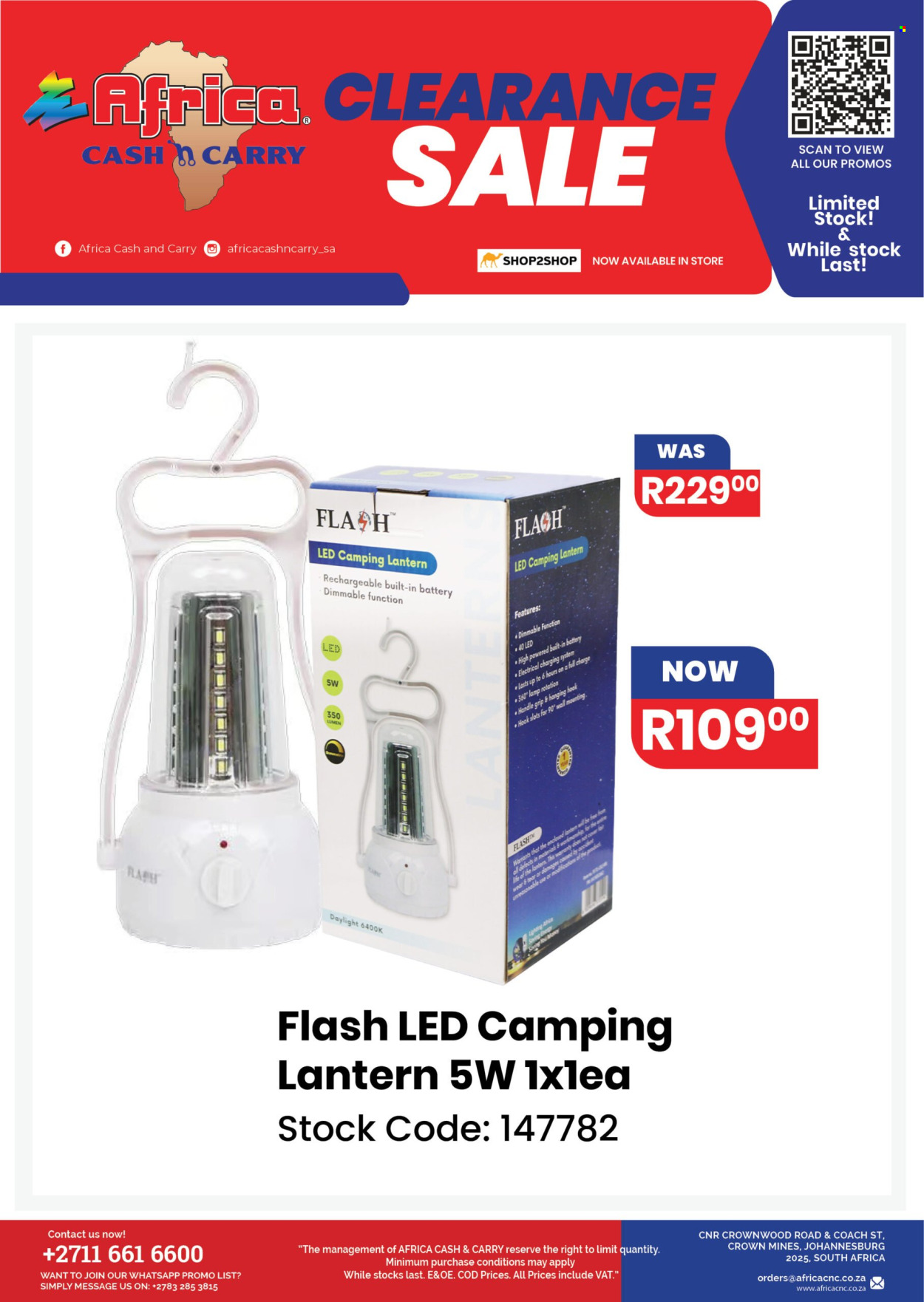Africa Cash & Carry specials. Page 1
