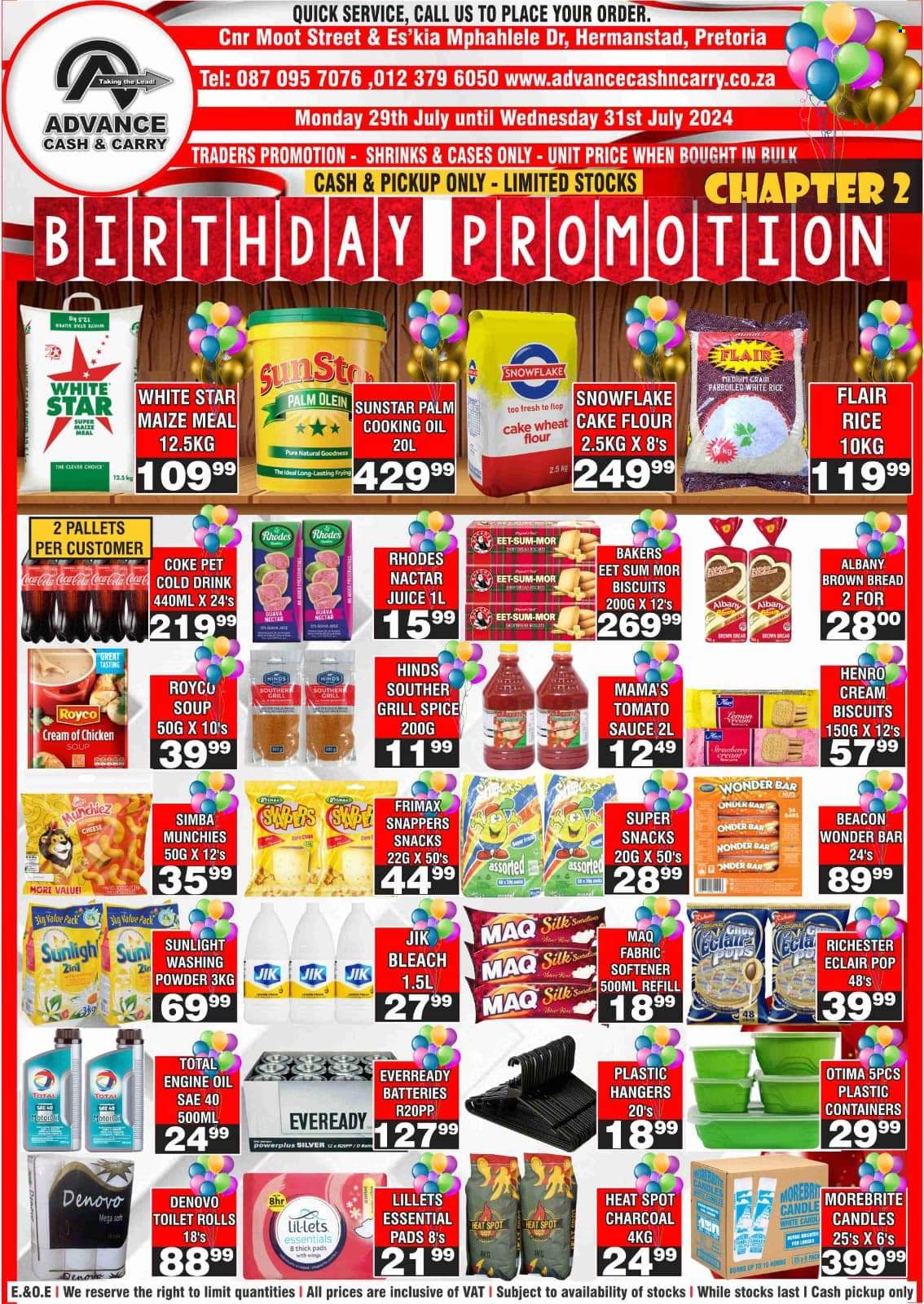 Advance Cash & Carry specials - 29/07/2024 - 31/07/2024. Page 1