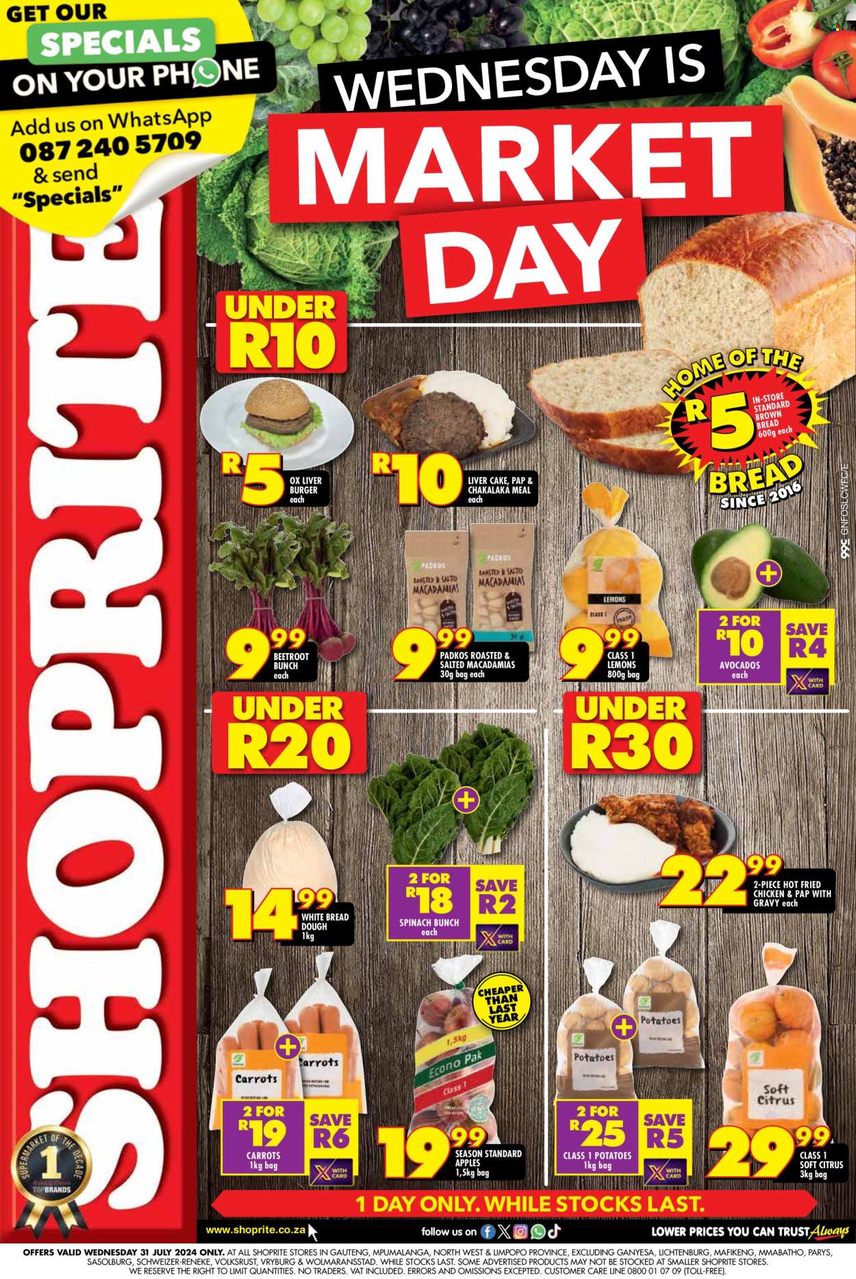 Shoprite specials - 31/07/2024 - 31/07/2024. Page 1