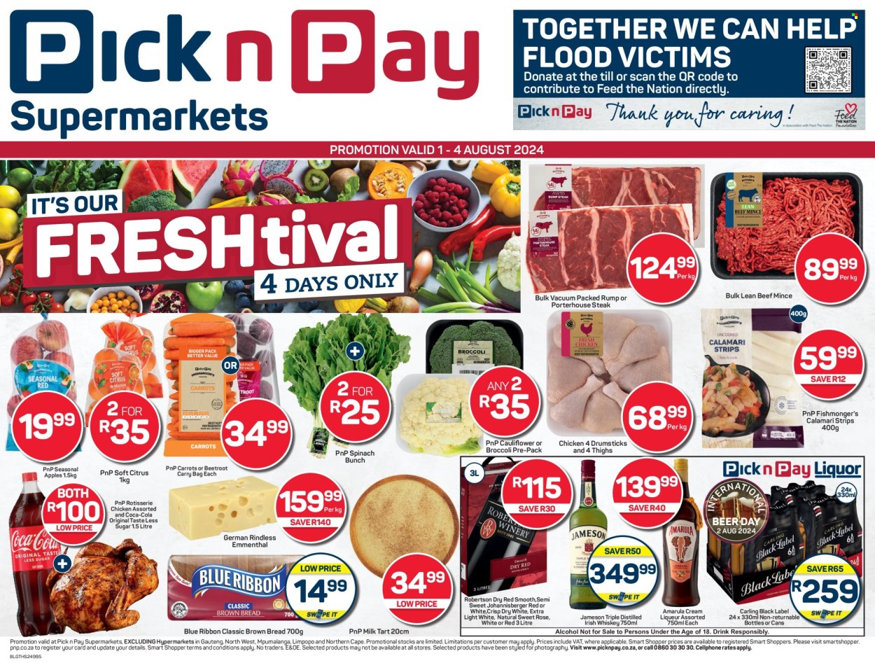 Pick n Pay Supermarket specials - 01/08/2024 - 04/08/2024. Page 1