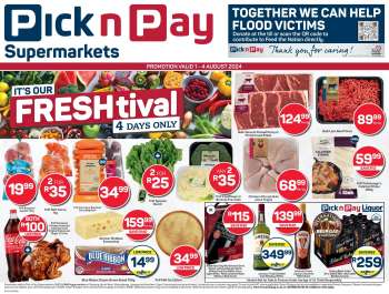 Pick n Pay Supermarket catalogue  - 01/08/2024 - 04/08/2024.