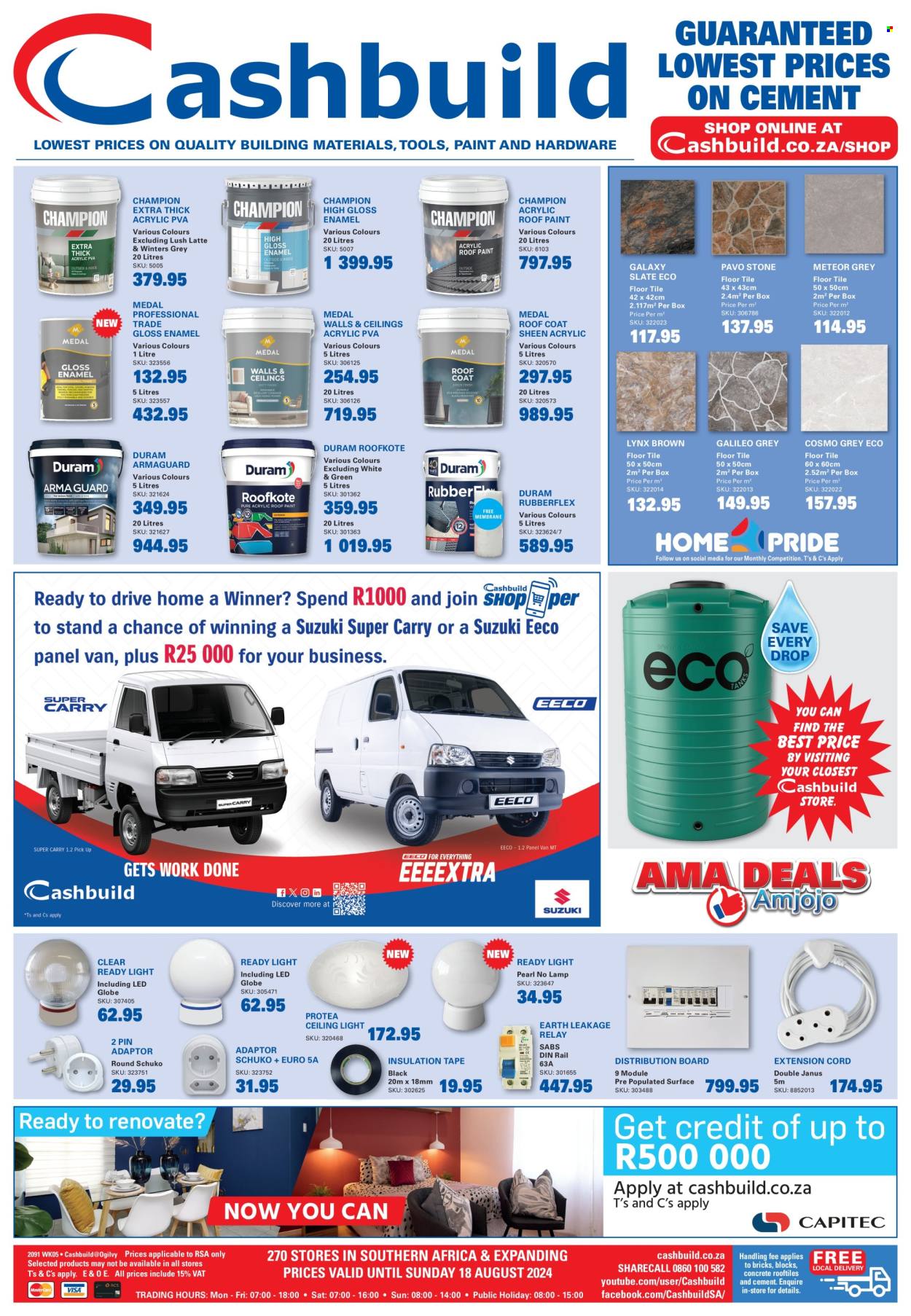 Cashbuild specials - 31/07/2024 - 18/08/2024. Page 1