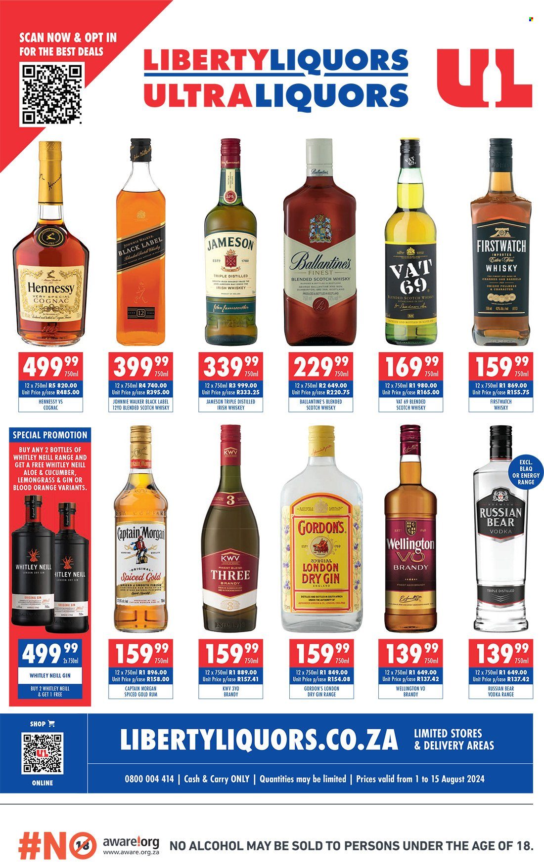 Liberty Liquors specials - 01/08/2024 - 15/08/2024. Page 1