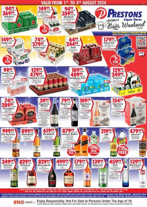 Prestons Liquor Stores specials - 01/08/2024 - 04/08/2024. Page 1