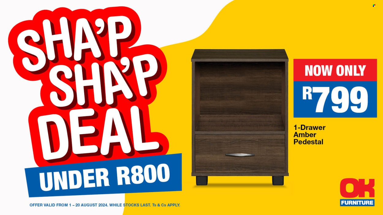 OK Furniture specials - 01/08/2024 - 20/08/2024. Page 1