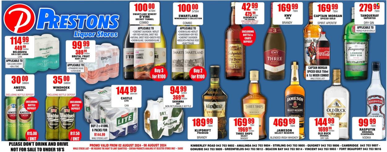 Prestons Liquor Stores specials - 02/08/2024 - 08/08/2024. Page 1