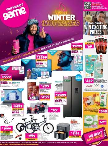 Game catalogue  - 03/08/2024 - 16/08/2024.