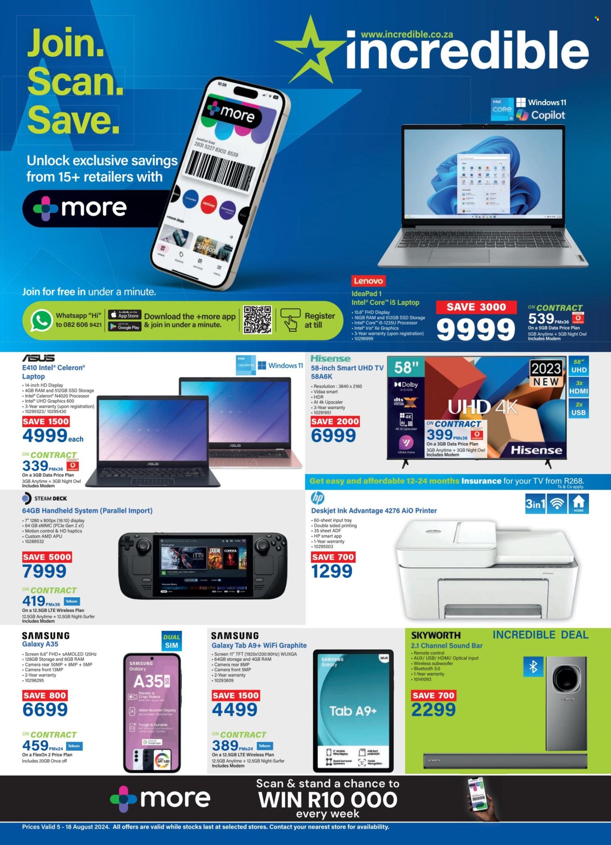 Incredible Connection specials - 05/08/2024 - 18/08/2024. Page 1