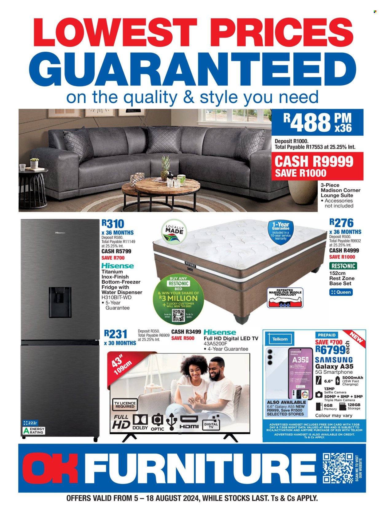 OK Furniture specials - 05/08/2024 - 18/08/2024. Page 1
