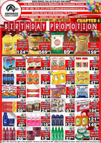 Advance Cash & Carry catalogue  - 05/08/2024 - 07/08/2024.