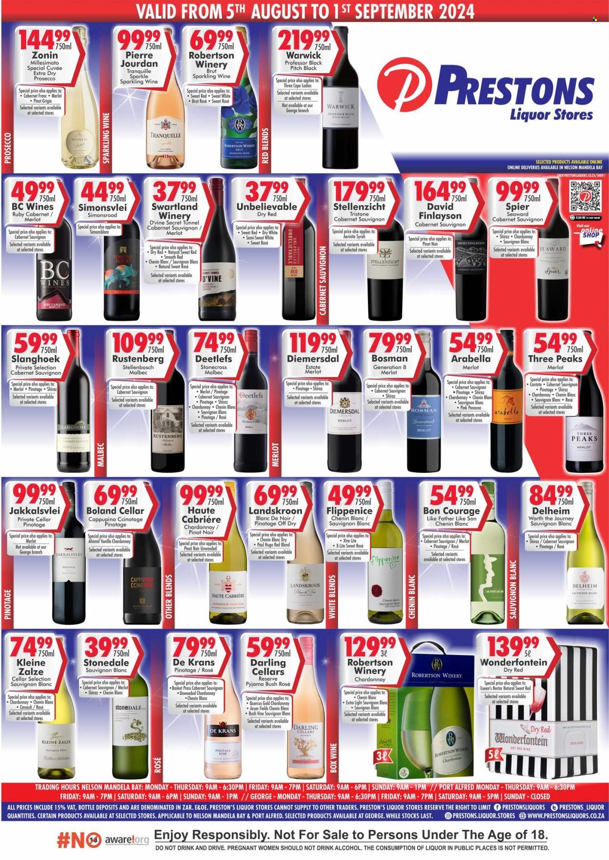 Prestons Liquor Stores specials - 05/08/2024 - 01/09/2024. Page 1