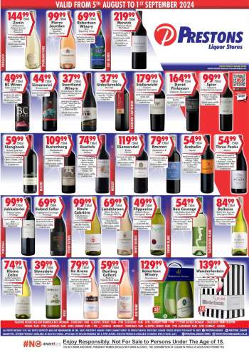 Prestons Liquor Stores catalogue  - 05/08/2024 - 01/09/2024.