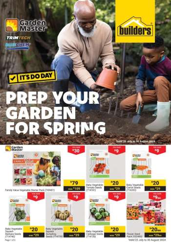 Builders catalogue  - 22/07/2024 - 30/08/2024.