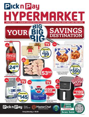 Pick n Pay Hypermarket catalogue  - 07/08/2024 - 21/08/2024.