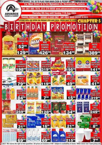 Advance Cash & Carry catalogue  - 08/08/2024 - 11/08/2024.