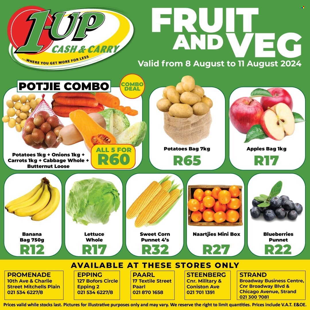 1UP Cash & Carry specials - 08/08/2024 - 11/08/2024. Page 1