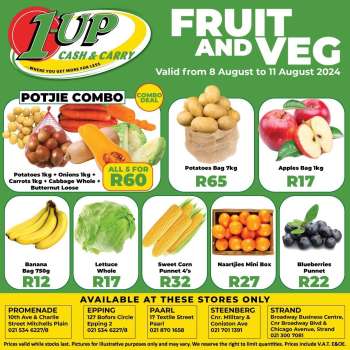 1UP Cash & Carry catalogue  - 08/08/2024 - 11/08/2024.
