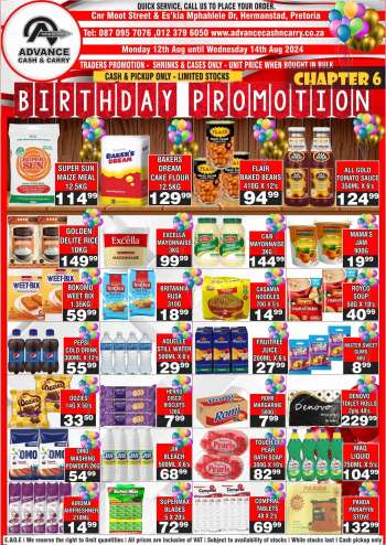 Advance Cash & Carry catalogue  - 12/08/2024 - 14/08/2024.