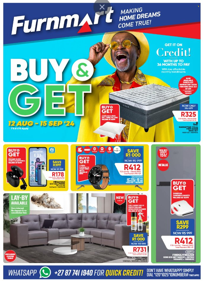 Furnmart specials - 12/08/2024 - 15/09/2024. Page 1