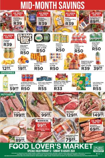 Food Lover's Market catalogue  - 12/08/2024 - 18/08/2024.