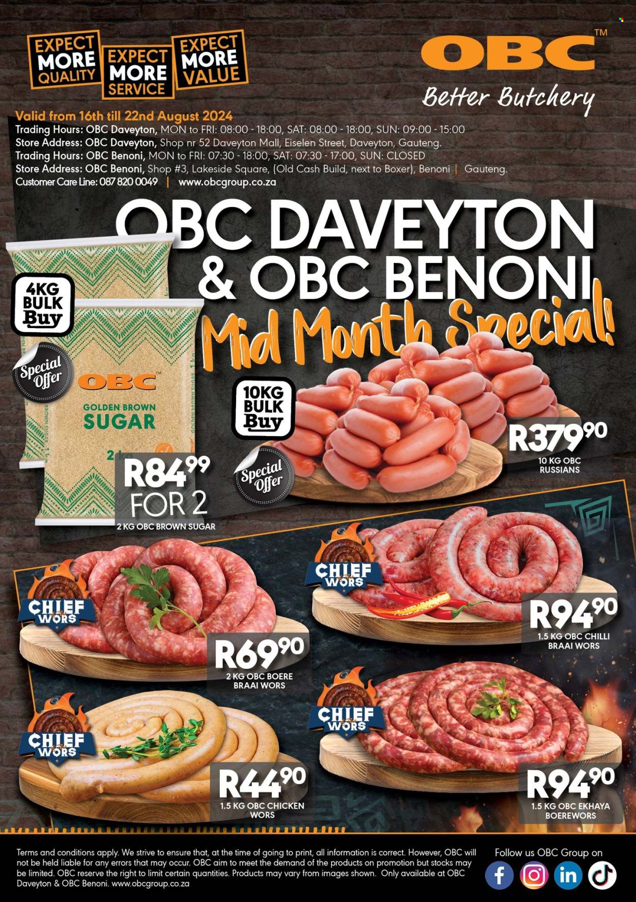 OBC specials - 16/08/2024 - 22/08/2024. Page 1