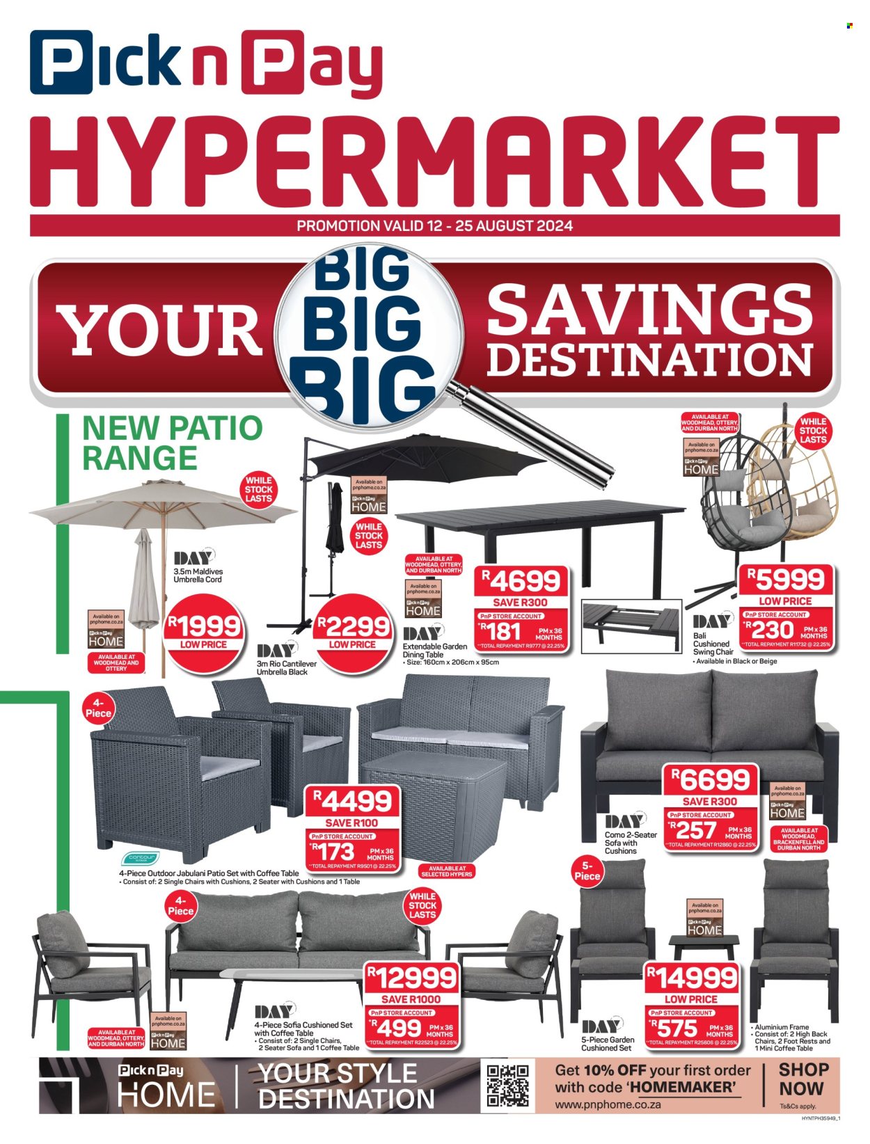 Pick n Pay Hypermarket specials - 12/08/2024 - 25/08/2024. Page 1
