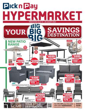 Pick n Pay Hypermarket catalogue  - 12/08/2024 - 25/08/2024.