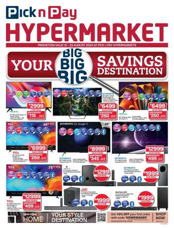 Pick n Pay Hypermarket catalogue  - 12/08/2024 - 25/08/2024.