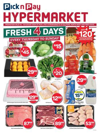 Pick n Pay Hypermarket catalogue  - 15/08/2024 - 18/08/2024.