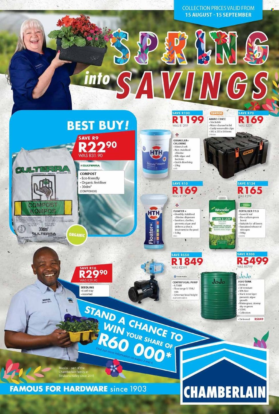 Chamberlain specials - 15/08/2024 - 15/09/2024. Page 1