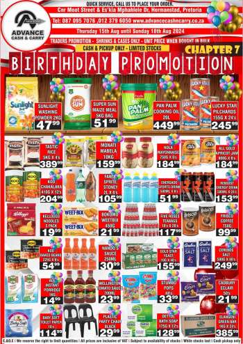Advance Cash & Carry catalogue  - 15/08/2024 - 18/08/2024.