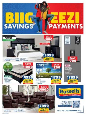 Russells catalogue  - 19/08/2024 - 22/09/2024.