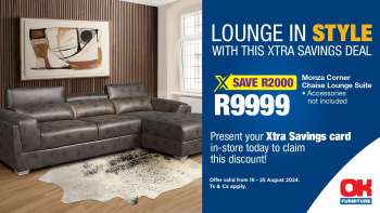 OK Furniture catalogue  - 19/08/2024 - 25/08/2024.