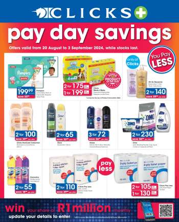 Clicks catalogue  - 20/08/2024 - 03/09/2024.