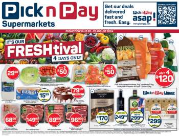 Pick n Pay Supermarket catalogue  - 22/08/2024 - 25/08/2024.