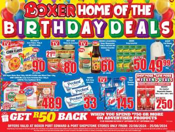 Boxer catalogue  - 22/08/2024 - 25/08/2024.