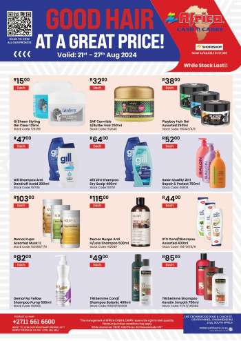 Africa Cash & Carry catalogue  - 21/08/2024 - 27/08/2024.