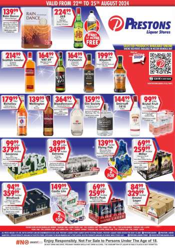 Prestons Liquor Stores catalogue  - 22/08/2024 - 25/08/2024.