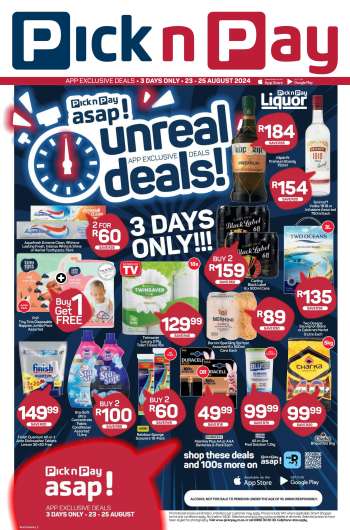Pick n Pay Hypermarket catalogue  - 23/08/2024 - 25/08/2024.