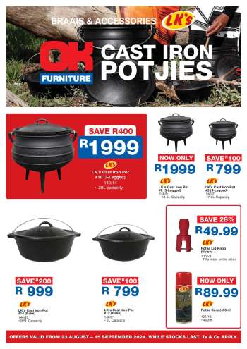 OK Furniture catalogue  - 23/08/2024 - 15/09/2024.