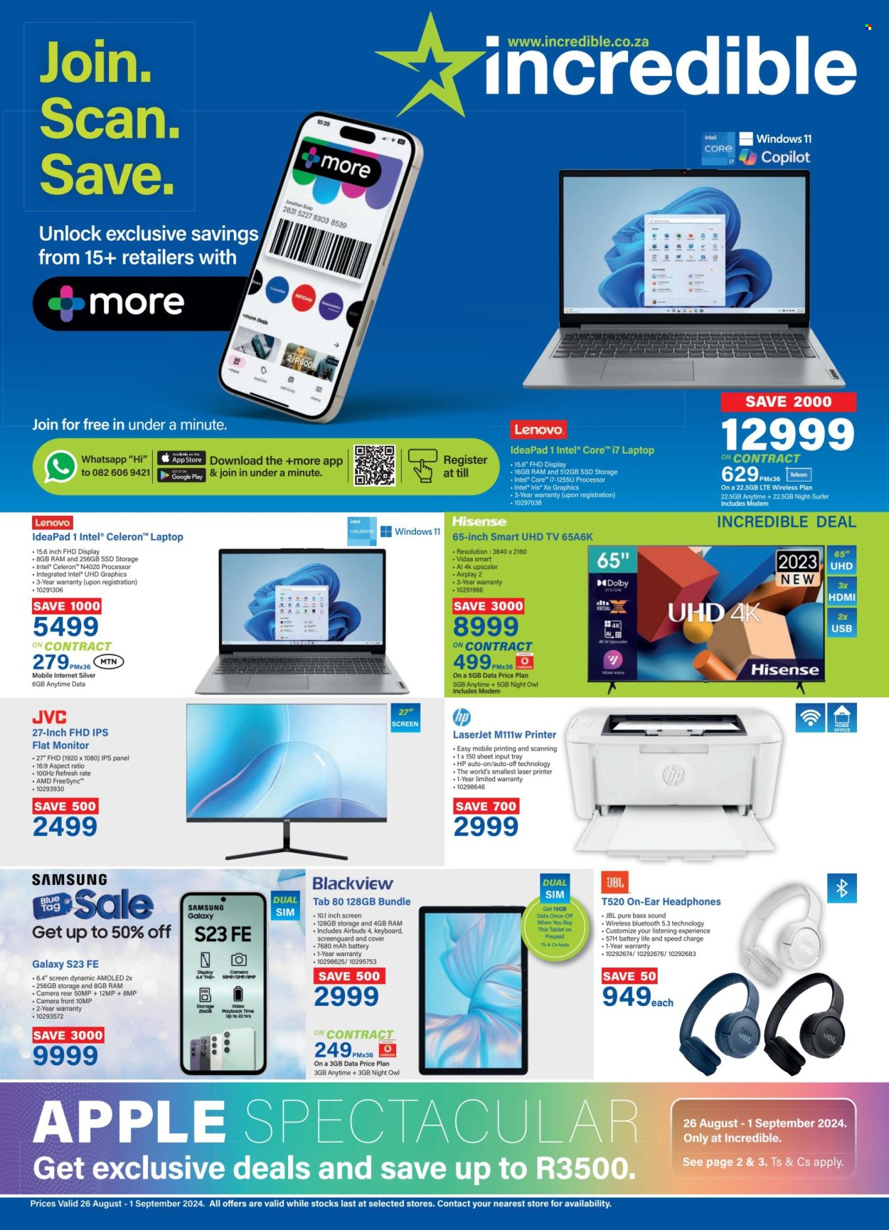 Incredible Connection specials - 26/08/2024 - 01/09/2024. Page 1