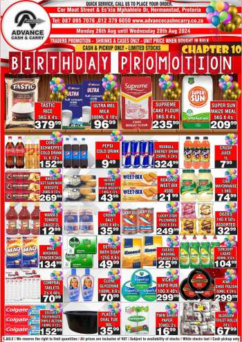 Advance Cash & Carry catalogue  - 26/08/2024 - 28/08/2024.