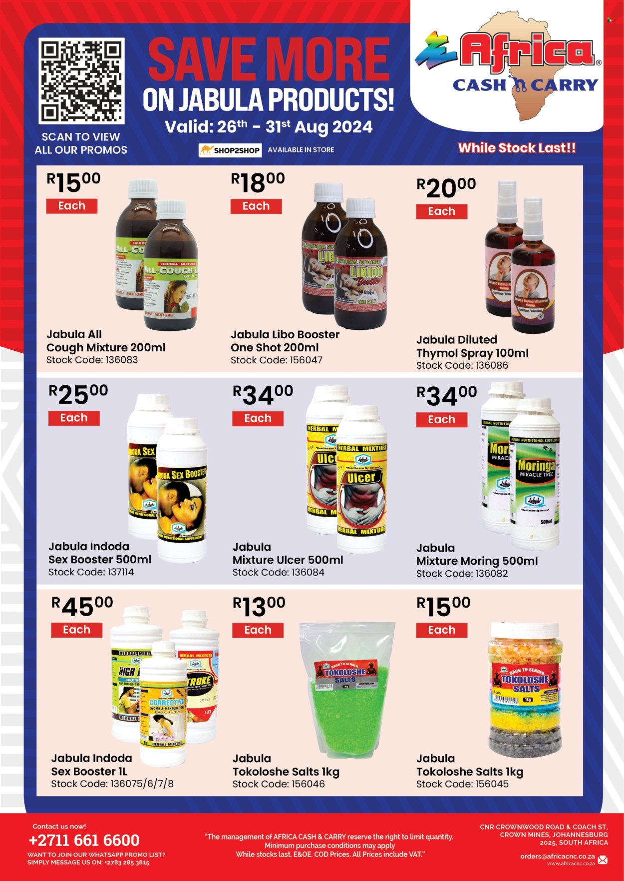 Africa Cash & Carry specials - 26/08/2024 - 31/08/2024. Page 1