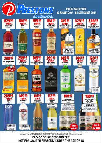 Prestons Liquor Stores catalogue  - 23/08/2024 - 05/09/2024.