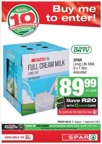 SPAR catalogue  - 21/08/2024 - 01/09/2024.