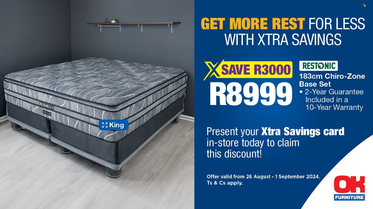 OK Furniture specials - 26/08/2024 - 01/09/2024. Page 1