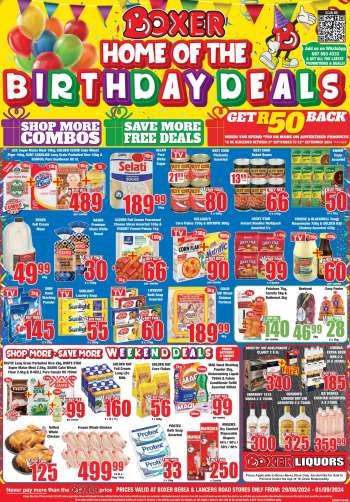Boxer catalogue  - 29/08/2024 - 01/09/2024.