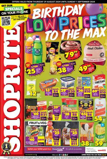 Shoprite catalogue  - 29/08/2024 - 01/09/2024.